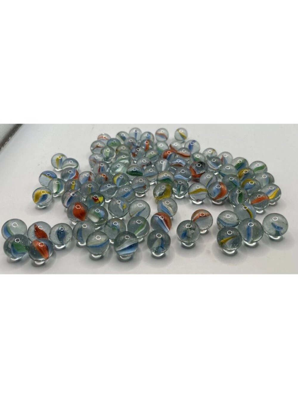 Vintage Cat eye Marbles With Bag Lot Of 89